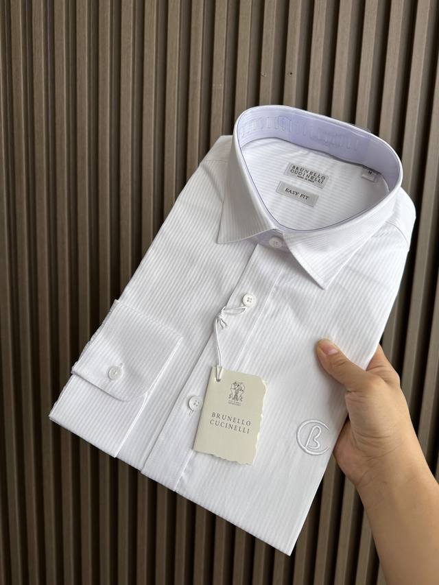 Bbr Barca 25Fw Autumn/Winter New Striped Solid Color Shirt, a classic series. Th