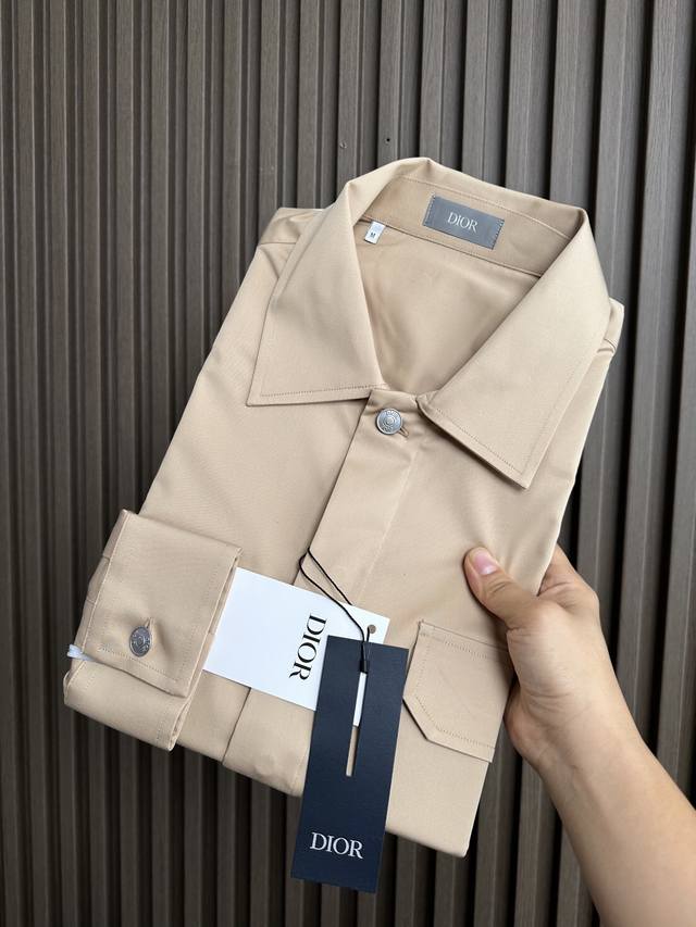 Dark Khaki ~ Cd Dior Affordable Luxury! 2025 Autumn/Winter New Men's Shirt Jacke