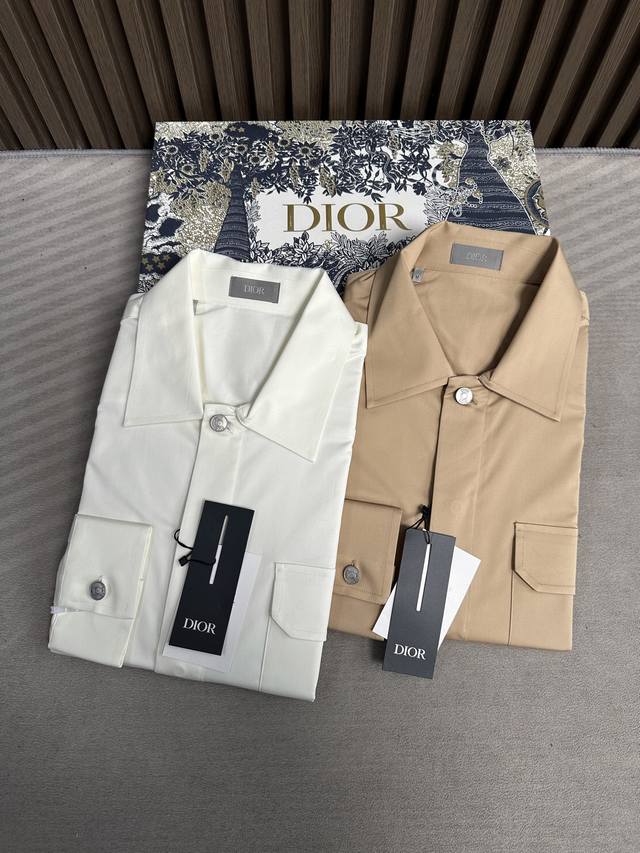Dior (Cd) Luxury! 2025 Autumn/Winter New Men's Shirt Jacket. The traditional shi