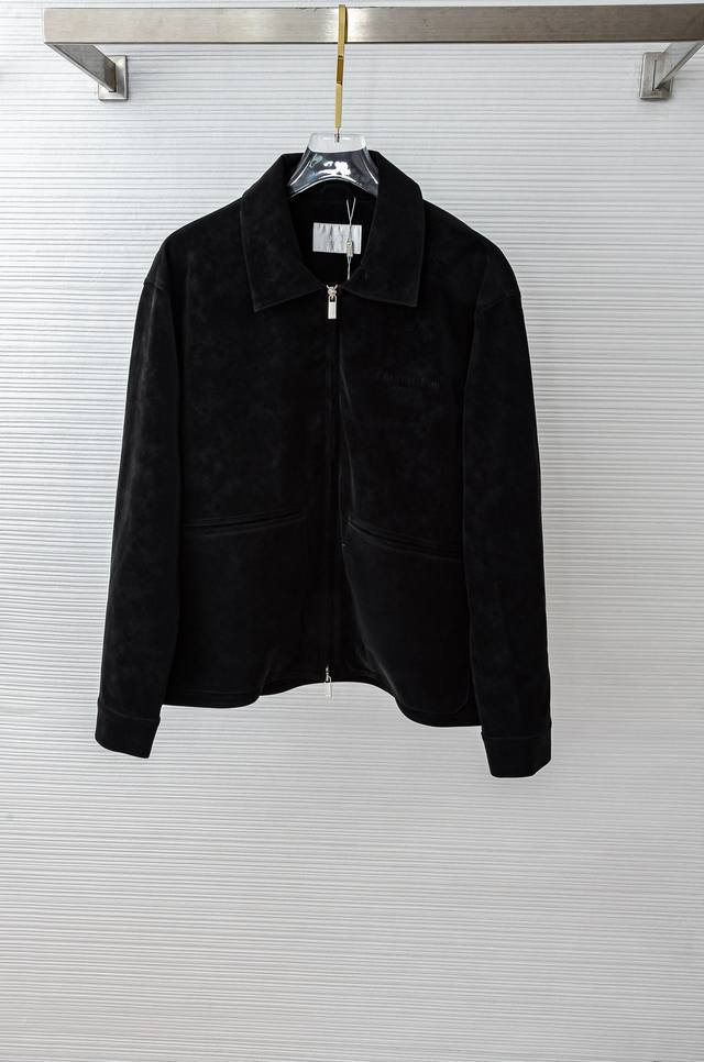 Di#Or 325Fw Lapel Leather Jacket# The faux deerskin material is soft, easy to ca