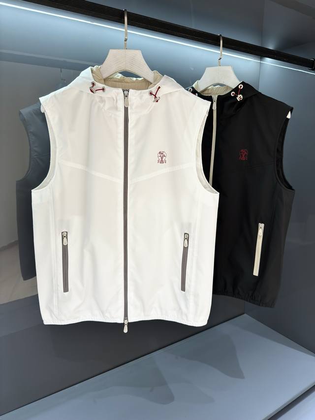 Bc High-End Vest 2025 Autumn/Winter New Men's Hooded Vest Jacket, High-End Origi