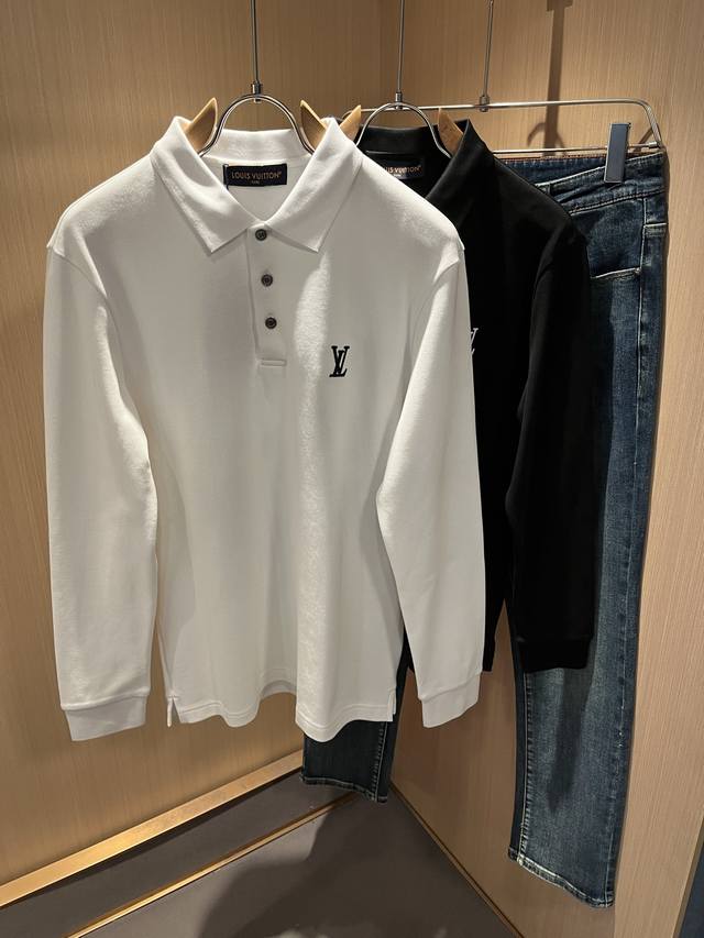 Louisvuitt 2025 Autumn/Winter New Arrival: Latest Craftsmanship Long-Sleeve Polo