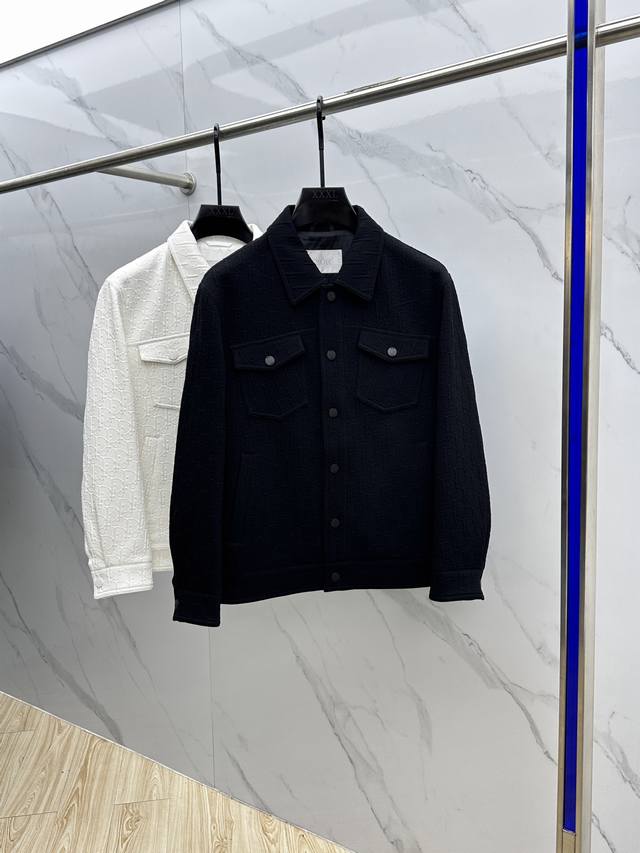 Dior 2025 Autumn/Winter Newest Dior Lapel Casual Jacket. High-end quality, wool