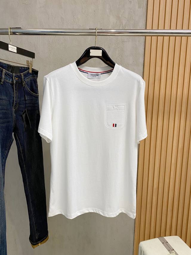 Thom Browne 25Ss Spring/Summer New Arrival - Latest Short-Sleeve Crew Neck T-Shi