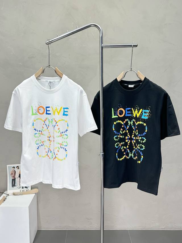 Loewe Exclusive New Original Men's Casual Short-Sleeve T-Shirt, High-End Customi