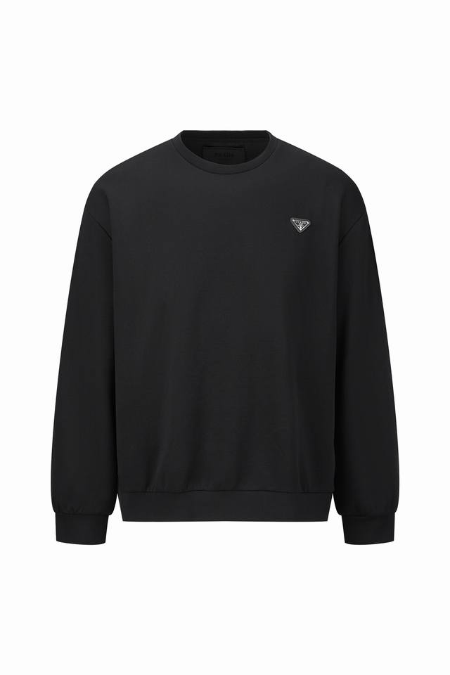 Prada Nylon Double-Sided Spliced Sweatshirt. Fabric: 380g double-sided air layer