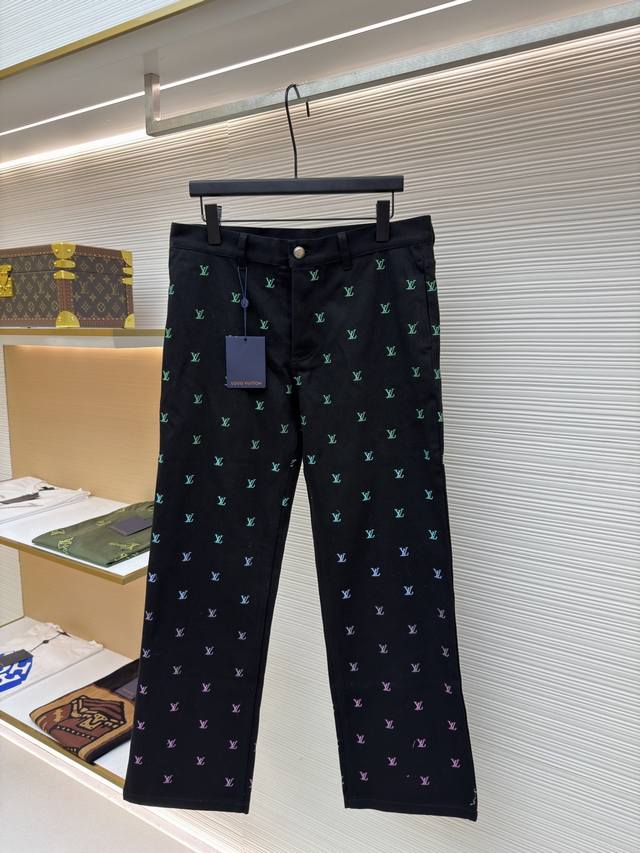 Louis Vuitton Gradient Embroidered Letter Jeans Original: Purchased in 19738 Ite
