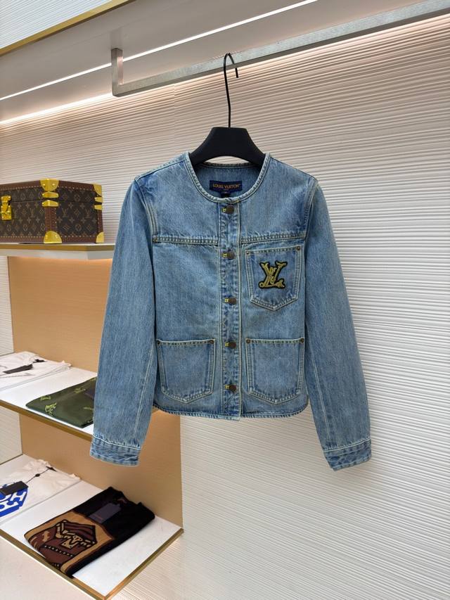 Louis Vuitton Rope Embroidery Crew Neck Denim Jacket Authentic: Purchased from 2