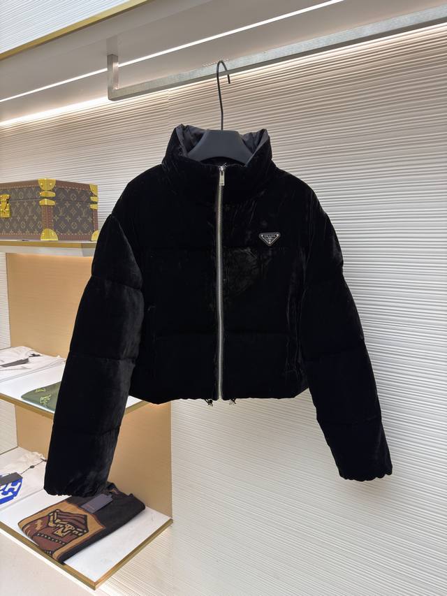 Prada Velvet Stand Collar Short Jacket Original: Purchased for 14299 Item No.: 1