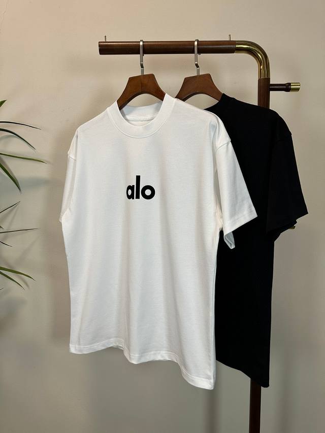High-weight short-sleeved T-shirt, long-term stock available. Alo 2025 new round
