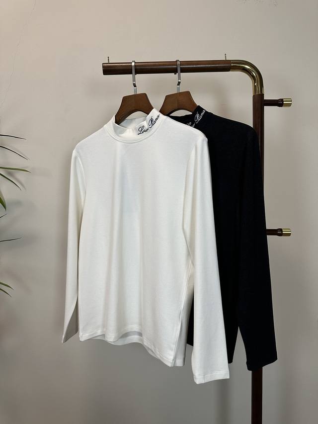 Lp Lao Qian Feng Exclusive New Men's High-Neck Long-Sleeve T-Shirt. Made of soft