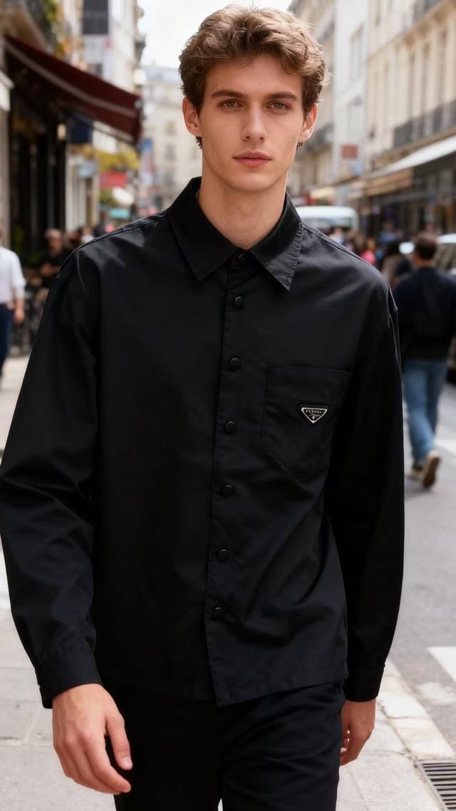 Prada Pr*Da. 25 Autumn New Arrival Fashion Classic Lapel Button Jacket. Luxuriou