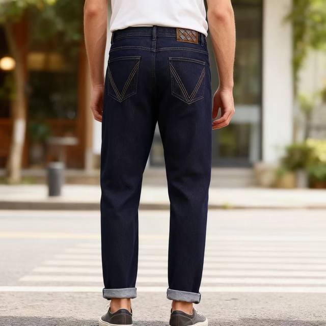 Bottega Veneta (Bv. Ddd) 2025 Autumn New Arrival Original High-End Men's Dark Bl