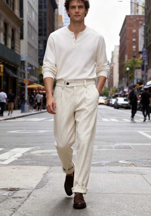 Mon*Ler. Men's Autumn New Arrival Corduroy Trousers. A classic and versatile sty