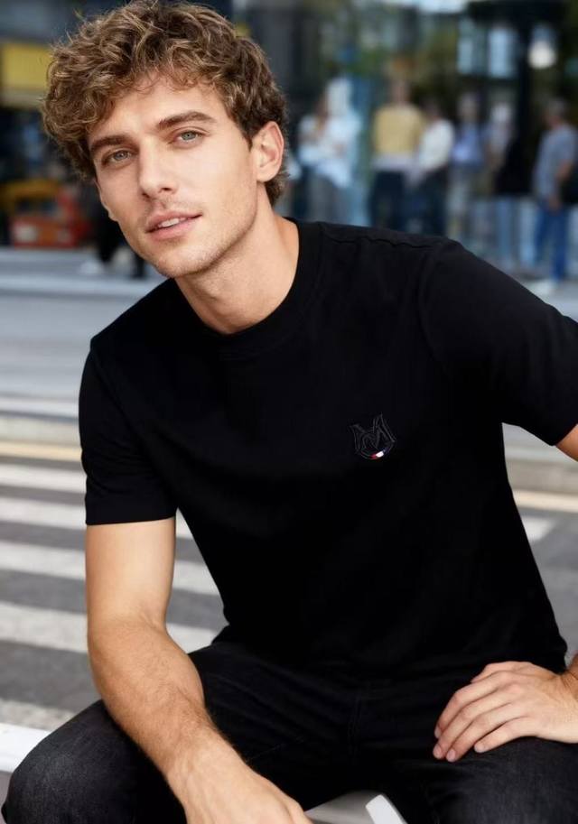 Mon*Ler. 2025 Autumn New Men's Crew Neck Short-Sleeve T-Shirt made of comfortabl