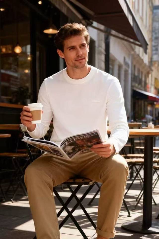 Jelly* Ze*Na. 2025 Autumn New Arrival Men's Long-Sleeved Base Layer Shirt! Class