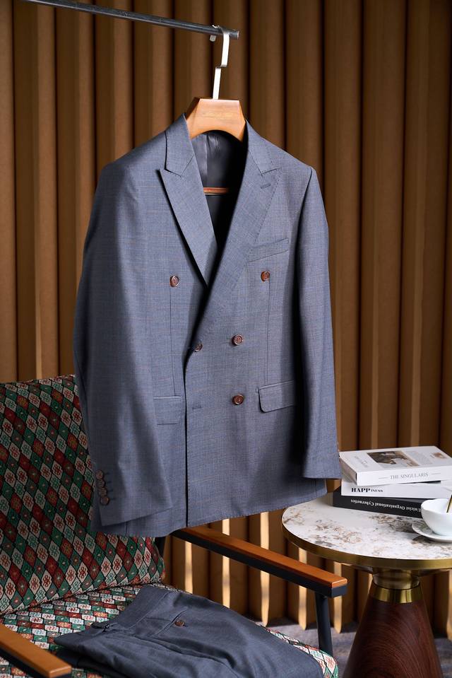 Exclusive Ez Blue Label Custom Fabric! A comfortable, slightly stretchy wool sui