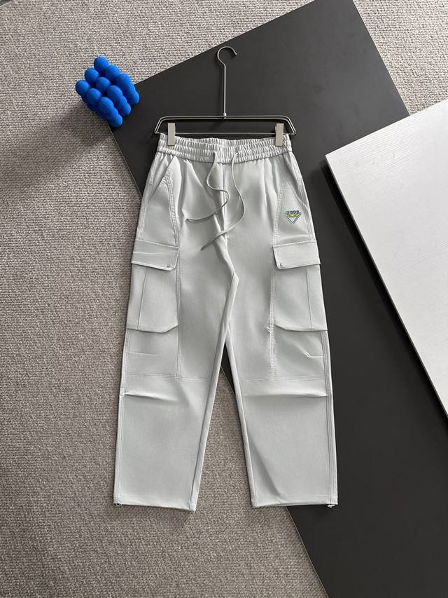 High-end Fendi 2025 Autumn New Style Elastic Waist Casual Solid Color Loose Long