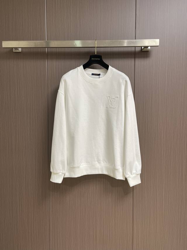Lv 2025Ss Autumn/Winter New Crew Neck Sweatshirt. Exquisite craftsmanship, crew