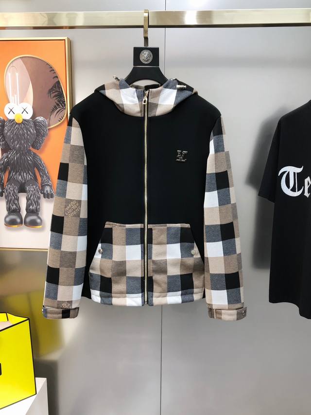 Louis Vuitton 2025 New Original Men's Knitted Hooded Jacket, sold simultaneously