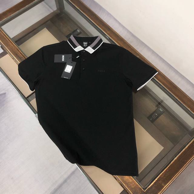 Aboss 2025 Newest Men's Short-Sleeve Collared Polo Shirt, featuring the brand's