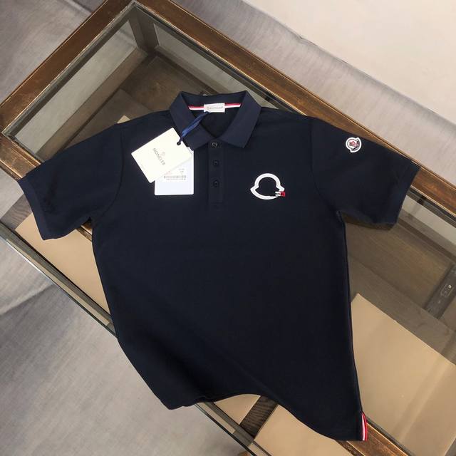 Moncler 2025 Spring/Summer Newest Men's Short-Sleeve Collared Polo Shirt. Made w
