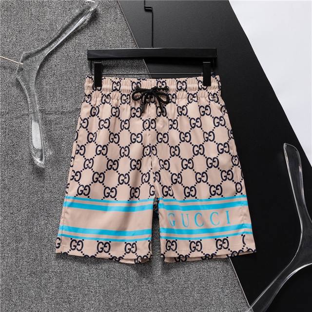 2025 Spring/Summer New Arrival T-Shirt. Men's Crew Neck Classic Logo Beach Short