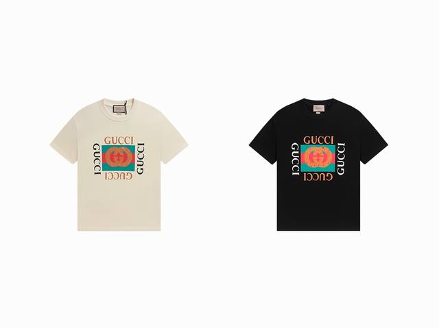 Gucci New Arrival! Early Spring Collection High-Weight Short-Sleeve T-Shirt. Mad
