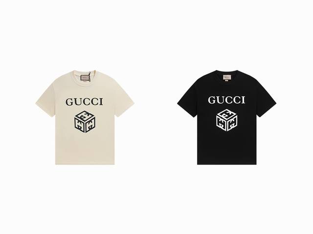 Gucci New Arrival! Early Spring Collection High-Weight Short-Sleeve T-Shirt. Mad