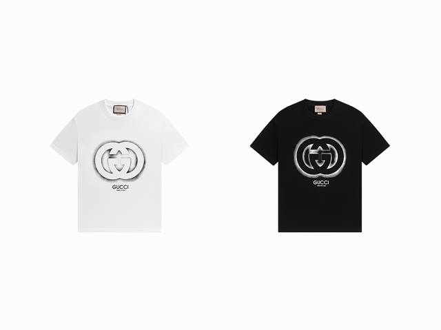 Gucci New Arrival! Early Spring Collection High-Weight Short-Sleeve T-Shirt. Mad