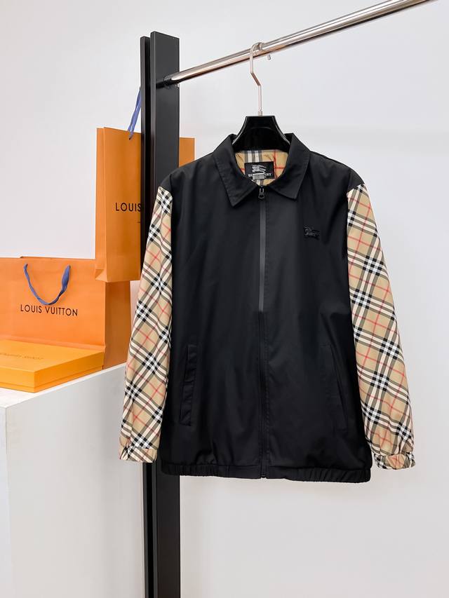 Burberry 2025 Spring New Casual Jacket, latest fashionable casual zip-up jacket,