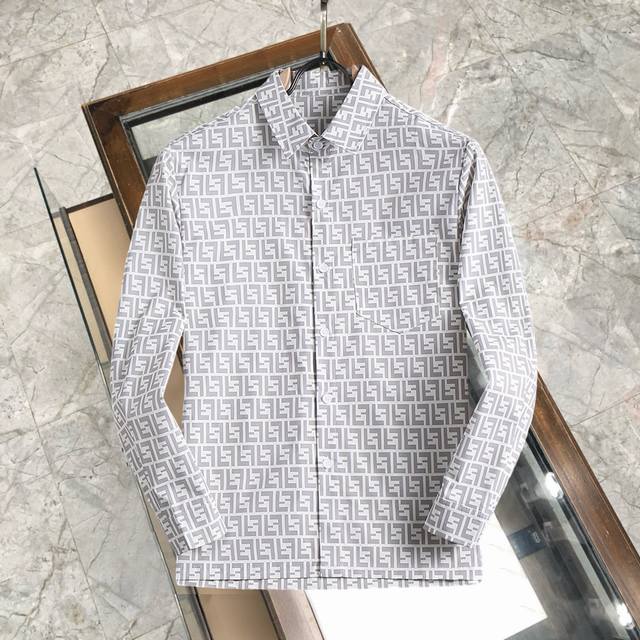 Fendi Premium Casual Series! 2025 Spring New Arrival - Casual Long-Sleeve Shirt!