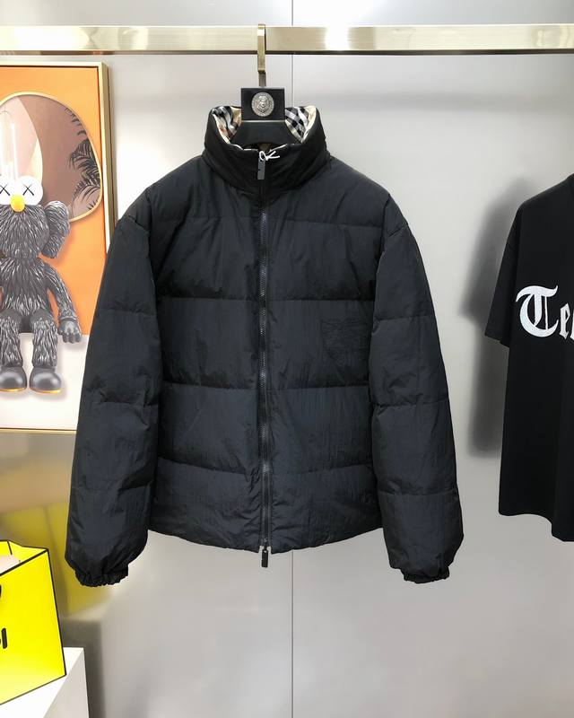 Burberry New Original Men's Stand Collar Down Jacket/Outerwear, High-Quality Ver