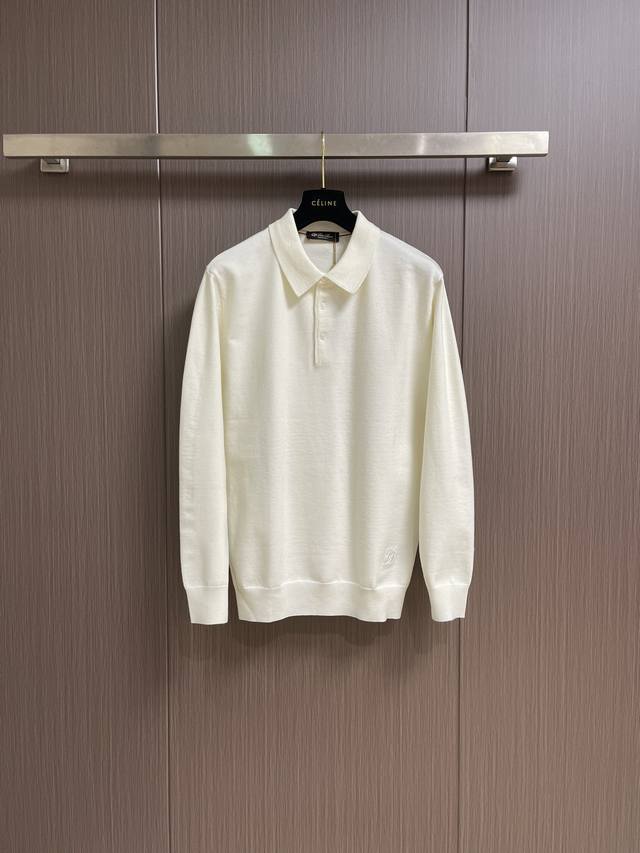 Lp Loro Piano 2025Ss Autumn/Winter New Knit Polo: Classic design and stunning lo