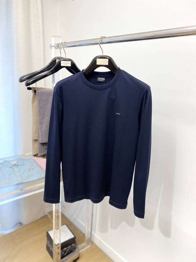 Zegna, 2025 latest long-sleeved shirt, stylish and chic, with an exquisite embro