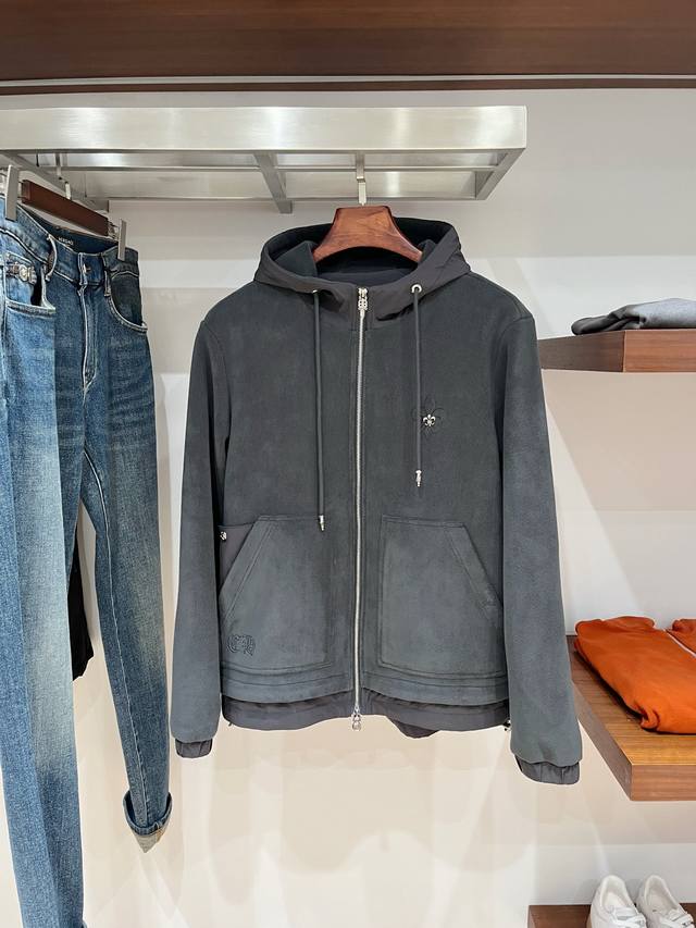 Chrome Hearts 2025 New Arrival Wool-lined Jacket, stylish and chic, featuring a