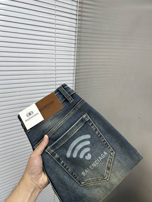Balenciaga 2025 New Men's Jeans - Excellent elasticity fabric. Exclusively avail