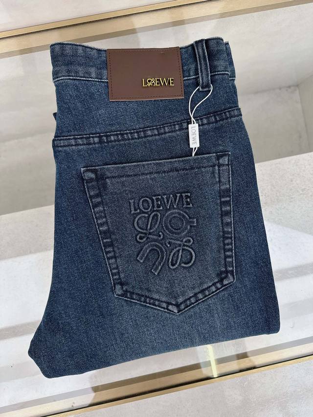 Loewe's latest men's jeans for Early Autumn 2025! Made with heavy-duty washed de