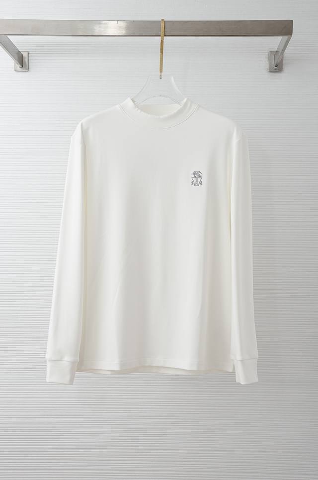 Bc 25Fw Autumn/Winter New Style 3D Embroidered Men's Long-Sleeve T-Shirt# The fo