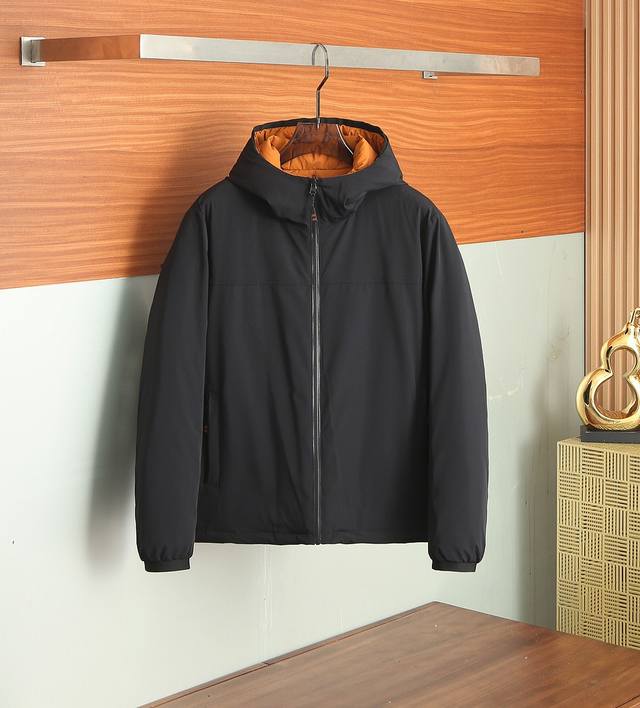 2025 Autumn/Winter New Zegna Reversible Down Jacket, 1:1 Original Replica, Custo