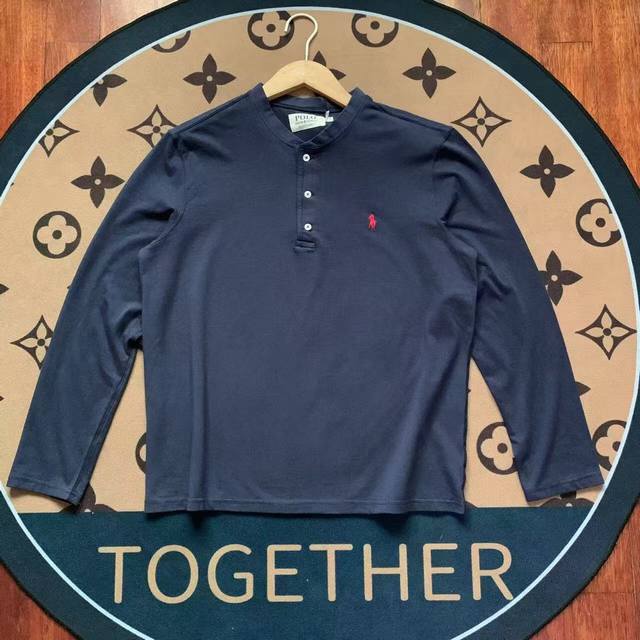 Ralph Lauren Classic Henley Collar Long-Sleeve T-Shirt (Ddd) The fabric is breat