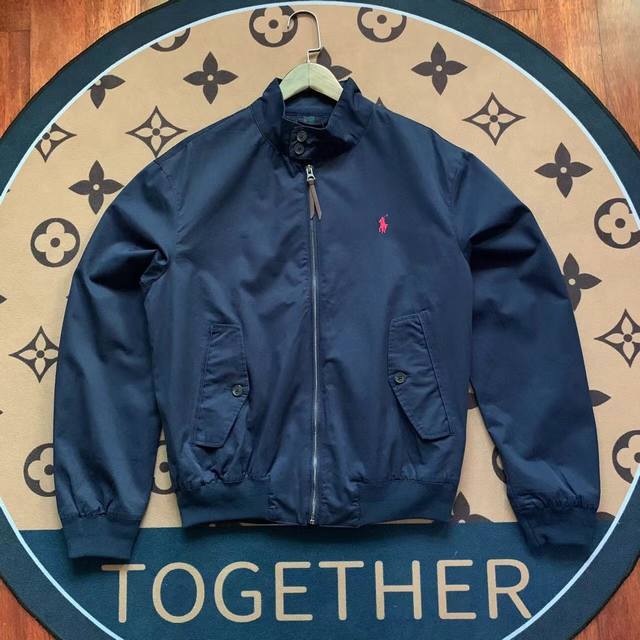 Ralph Lauren Tricolor Stand Collar Jacket, Celebrity and Influencer Style. Fabri