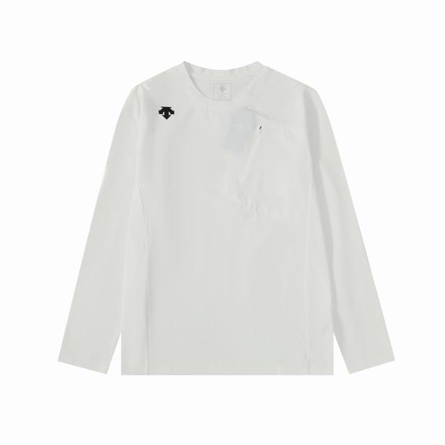 Descente 2025 New Running Series Men's Early Autumn Crew Neck Sports Long Sleeve