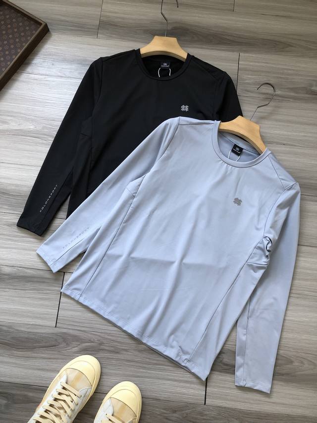 K-brand logo lettering printed sun protection UPF160+ men's outdoor sports crew