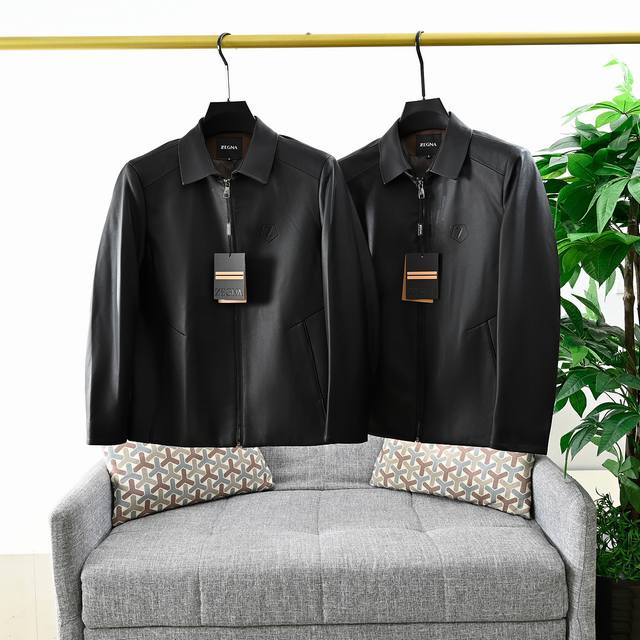 Order No.: 0194# Zegna 25S Autumn New Men's High-End Fashion Casual Leather Jack