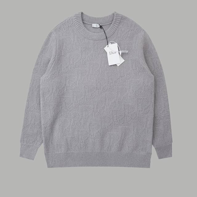 Cd Letter Jacquard Knit Sweater A must-have item for men's and women's everyday