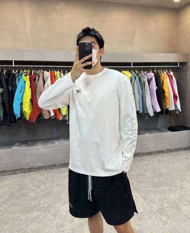 High Quality Product Name: Arc'teryx 24Ss New Style Letter Printed Sleeve L Loos