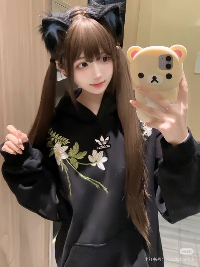 Adidas Heavyweight Pure Cotton Hooded Sweatshirt, Men's Thickened Couple Style E