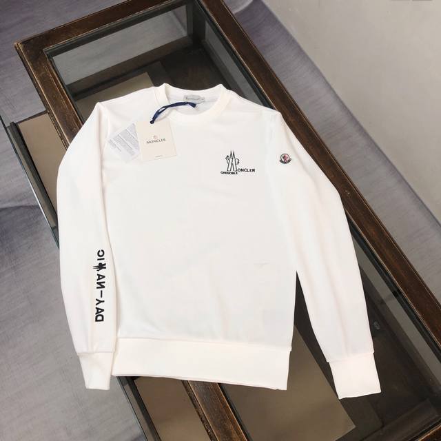 Mon*Cler 2025 Newest Crew Neck Sweatshirt - Enlarged Real Shot of Embroidered De