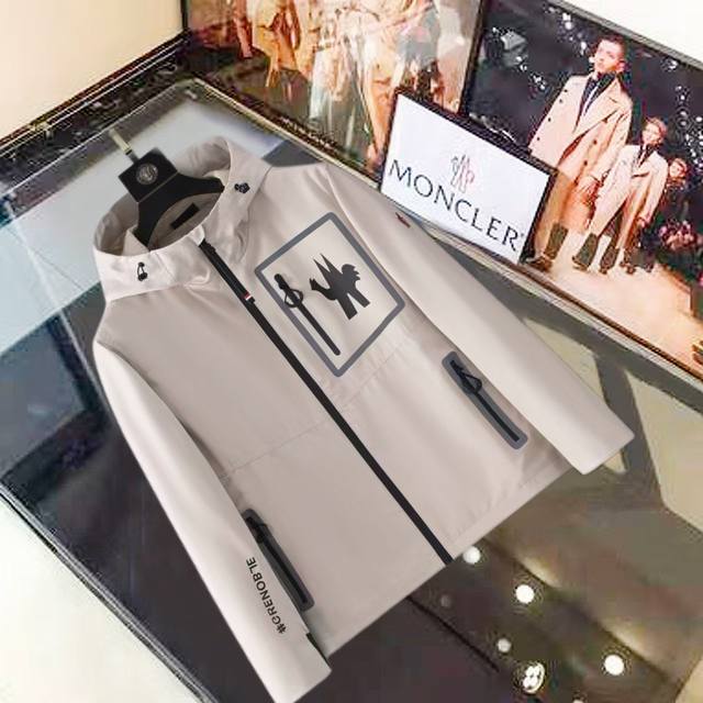 M*Ncier Moncler latest casual men's hooded windbreaker, high-quality original de